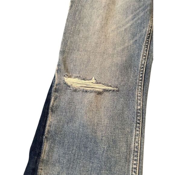 Hudson Faye Hrm Women's Wide-Leg Distressed Jeans Medium Blue Size M - Picture 3 of 15